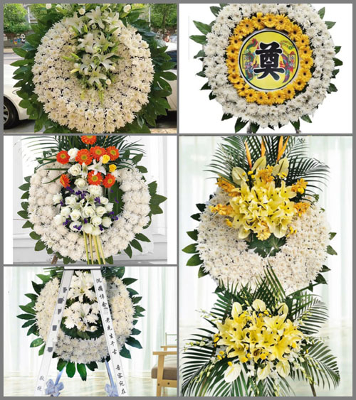 浙江省宁波江北区慈城镇花圈速递